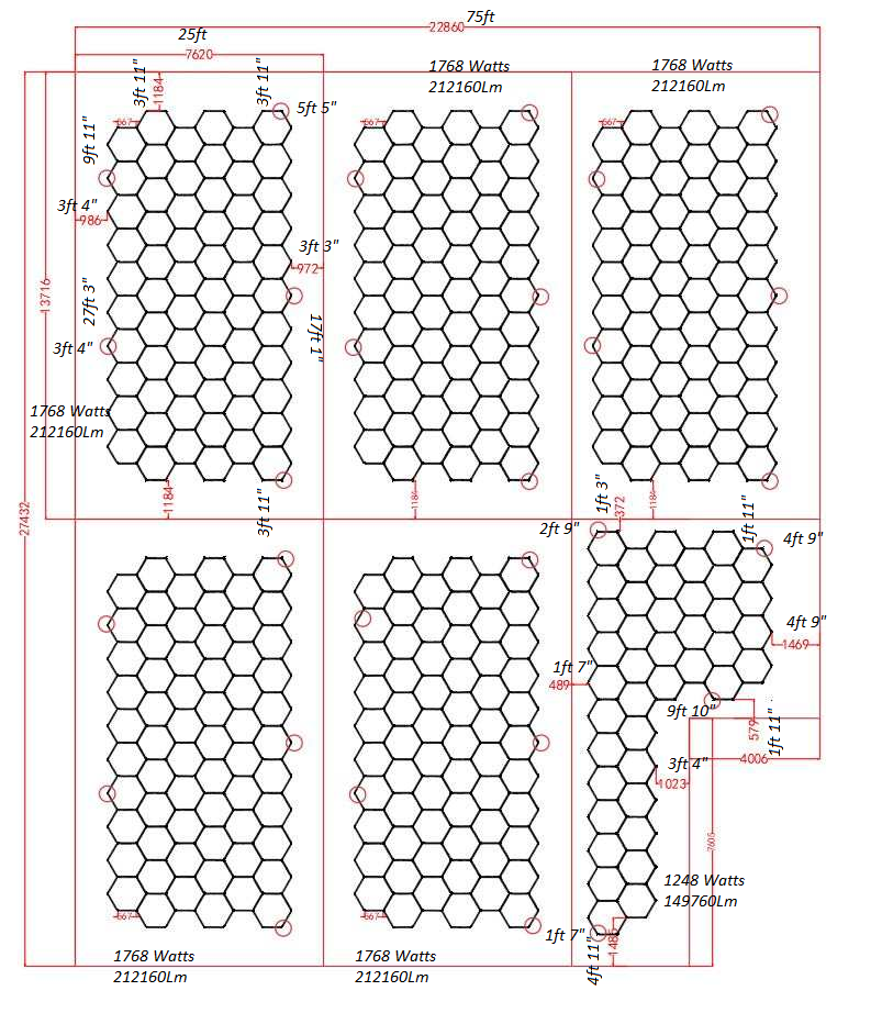 Hex Garage Custom Hexagon Lights