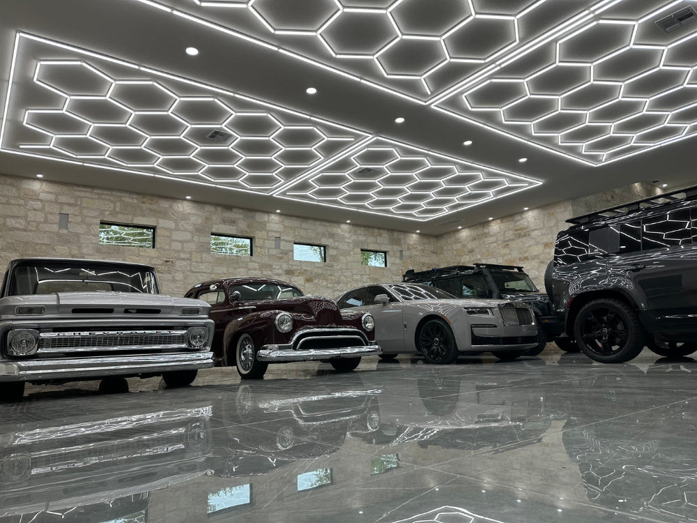 Color Temp Changing Hex garage lighting 11.8*15.7 Grid