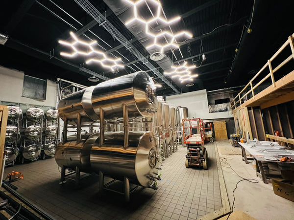 Hex Garage Lights in Brewery
