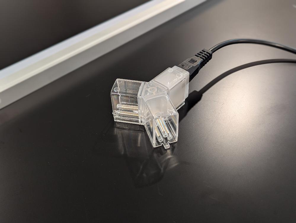 Hex lighting LED light bar and power cord