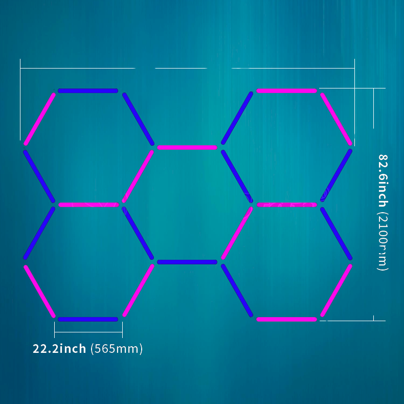 Hexagon Garage Hex Lights LED 5 Pcs