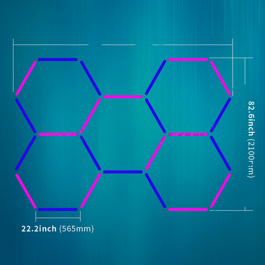 Hexagon Garage Hex Lights LED 5 Pcs