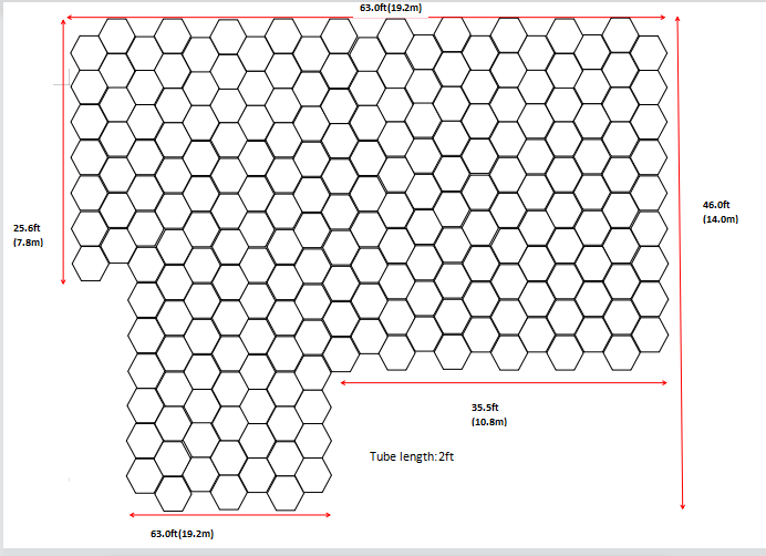 Hexagon Garage Lights Large Hex Light Grid