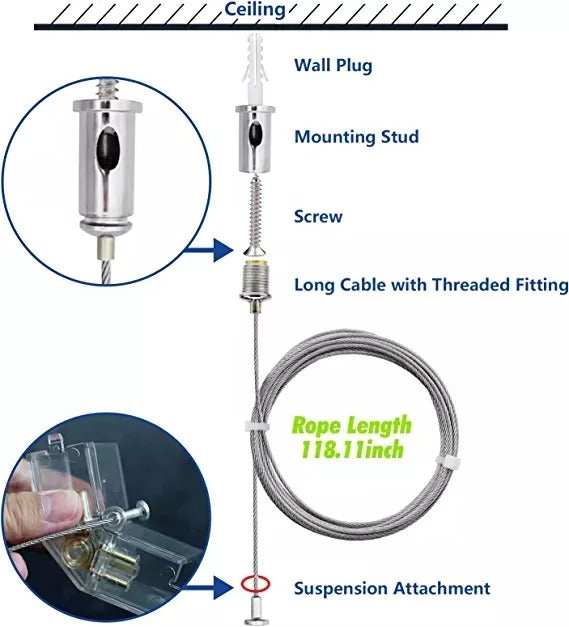 Hex Garage Light & Cable Bundle