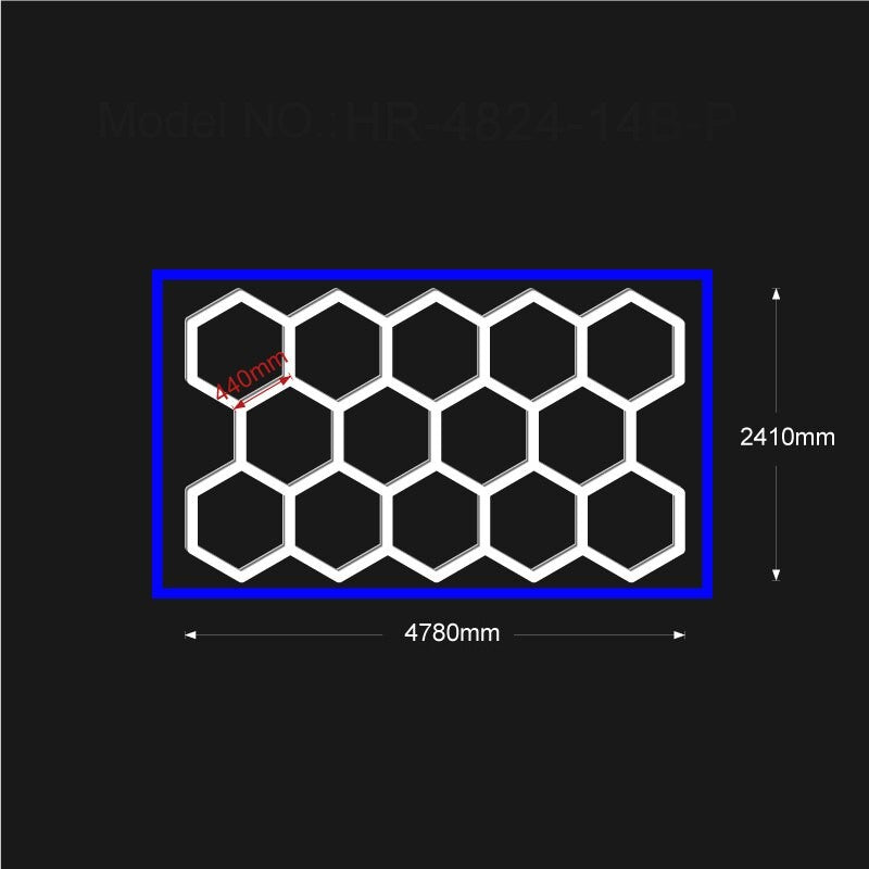 Hexagon_lights_garage_LED_Blue