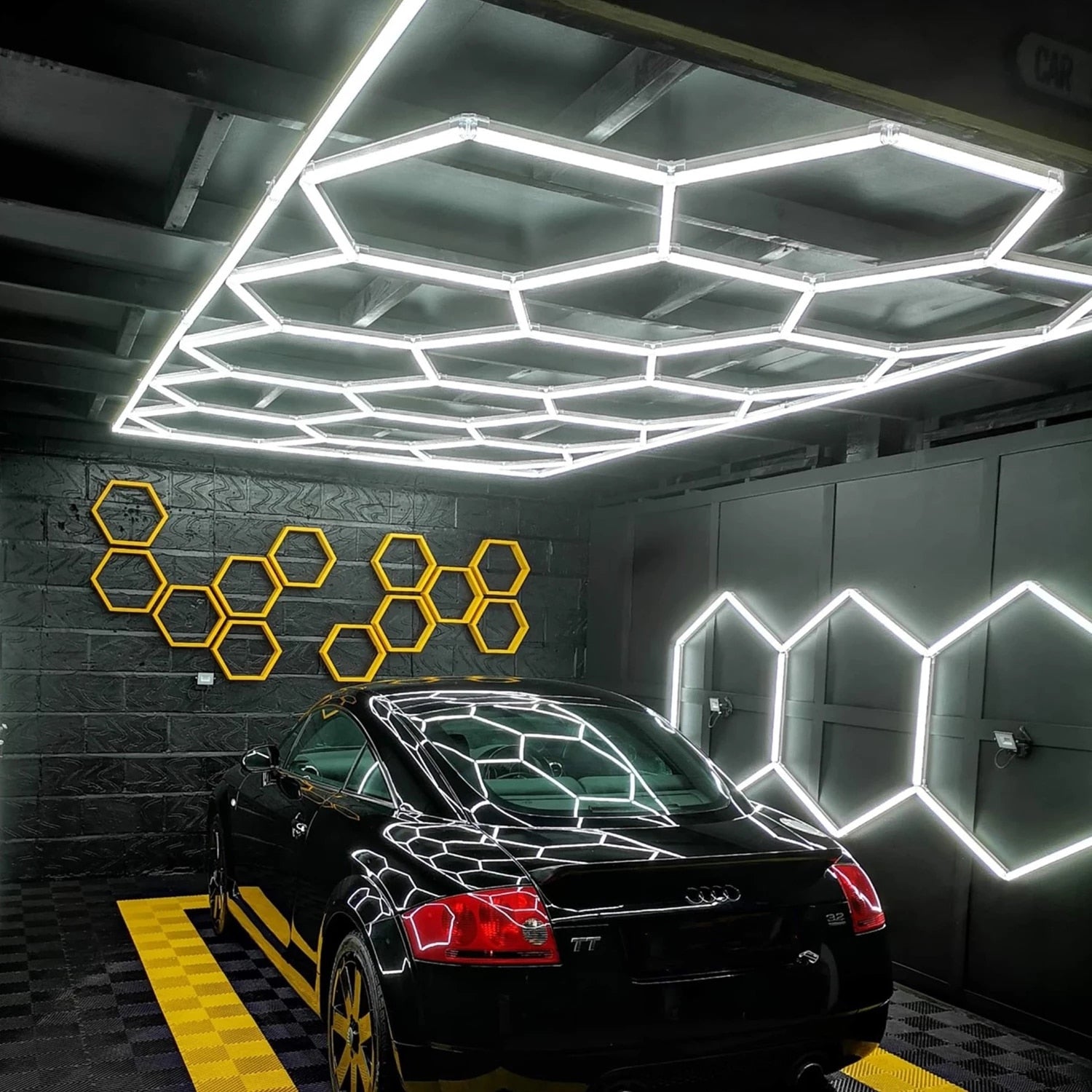 Hexagon Garage Lights LED Grid