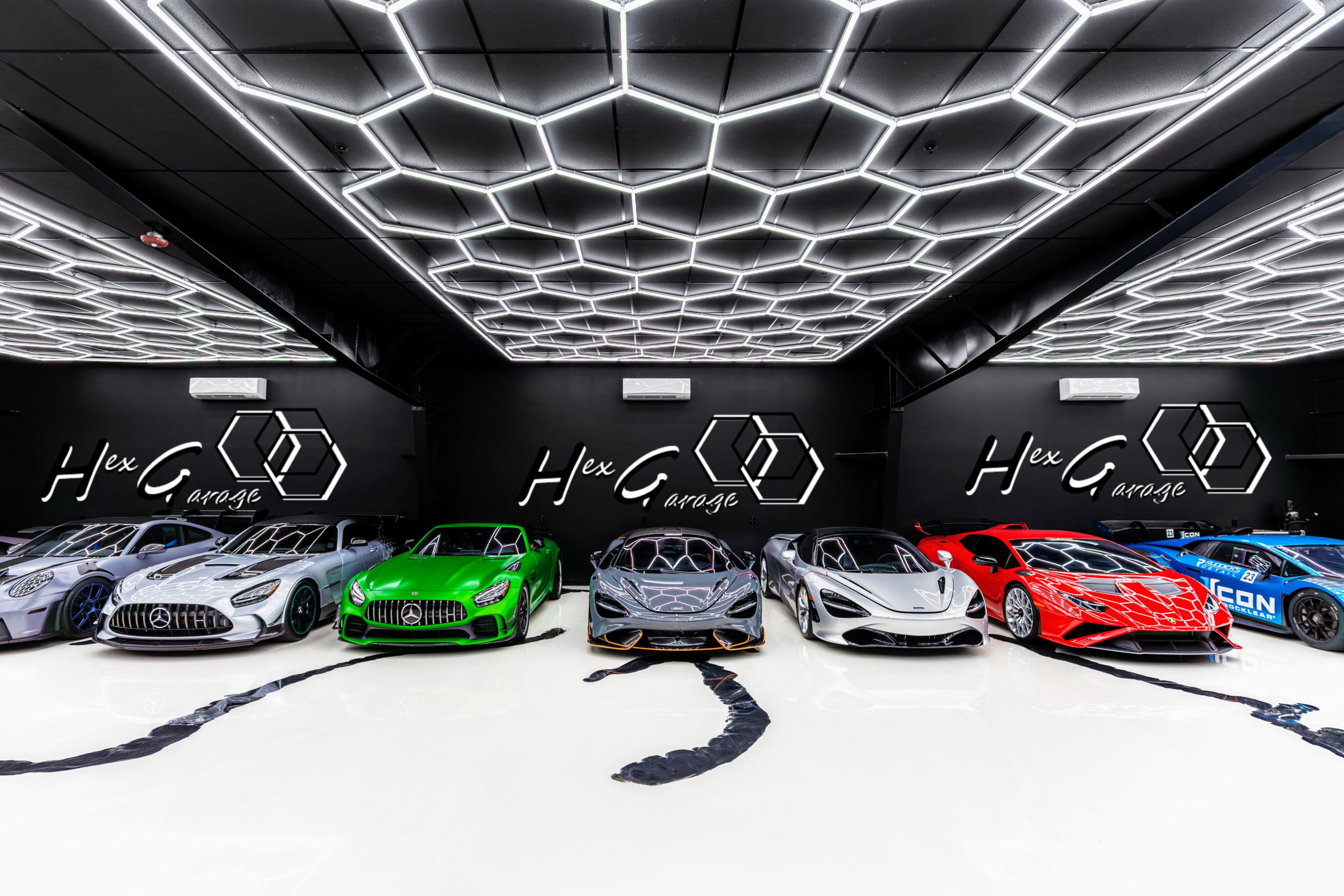 Hexagon Garage Lights