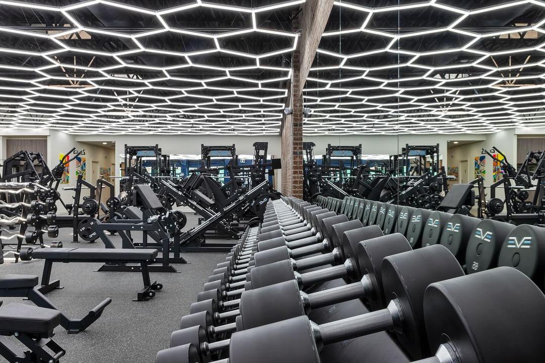Hex Lighting LED Garage Light in LevelUp gym Ontario Canada