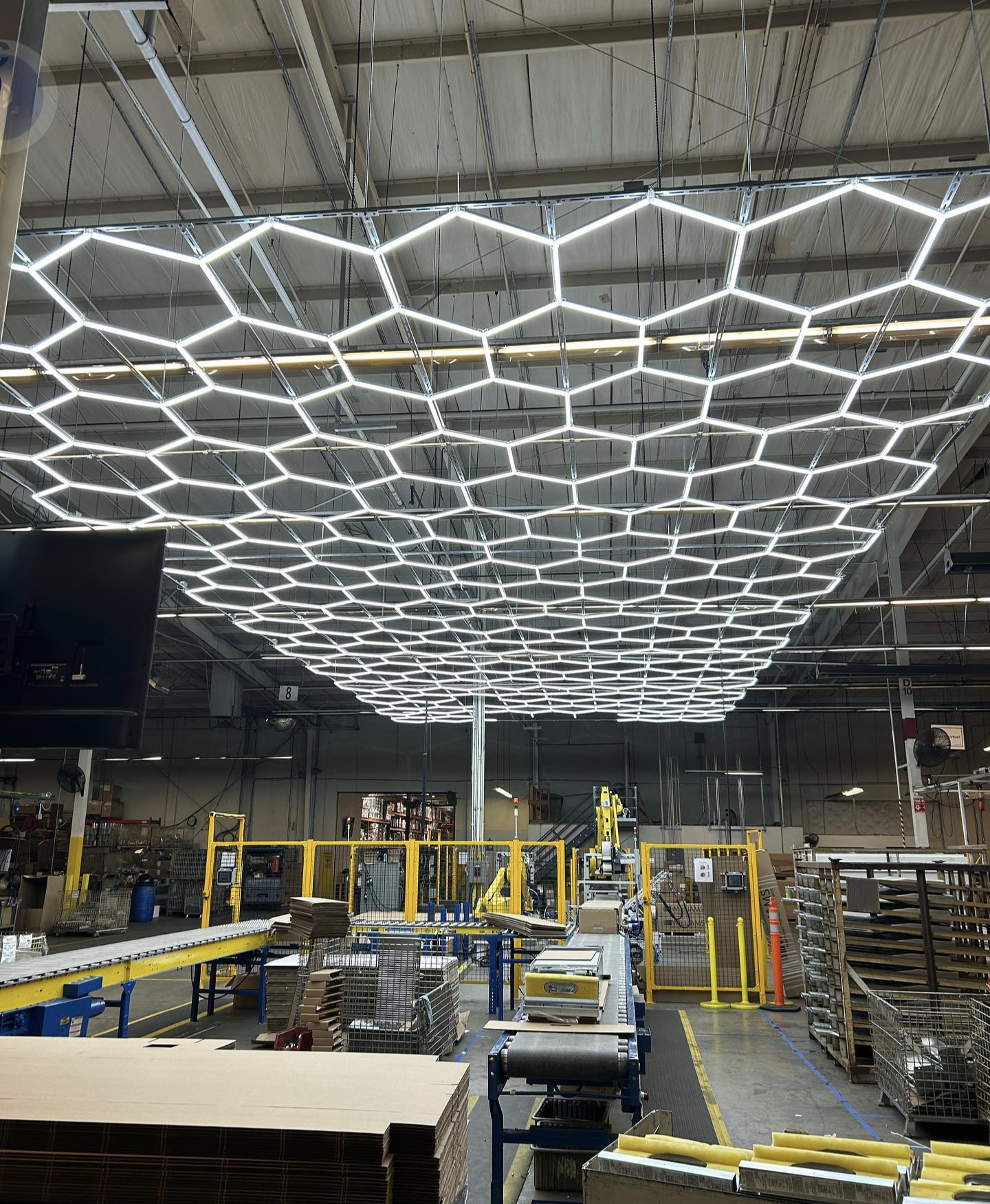 Hex LED lighting grid 30*80 light panel