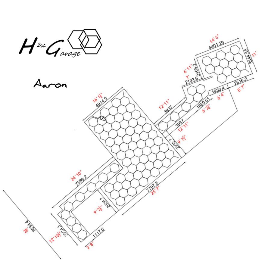 Hex Garage Custom LED shop lights