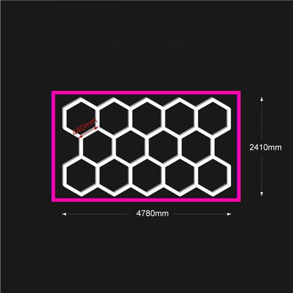 Hexagon_lights_garage_LED_Grid_Light_Purple